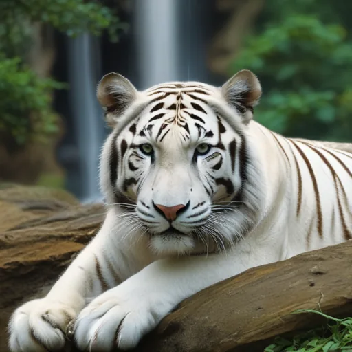 AI generated white tiger