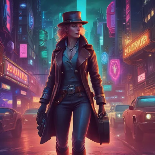 AI generated cyberpunk city