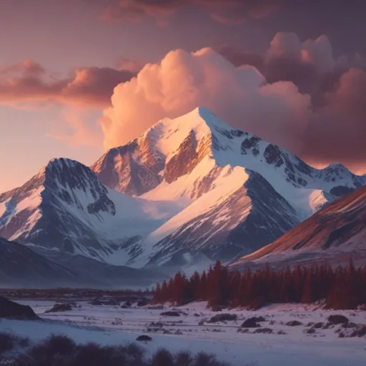 AI generated mountain landscape