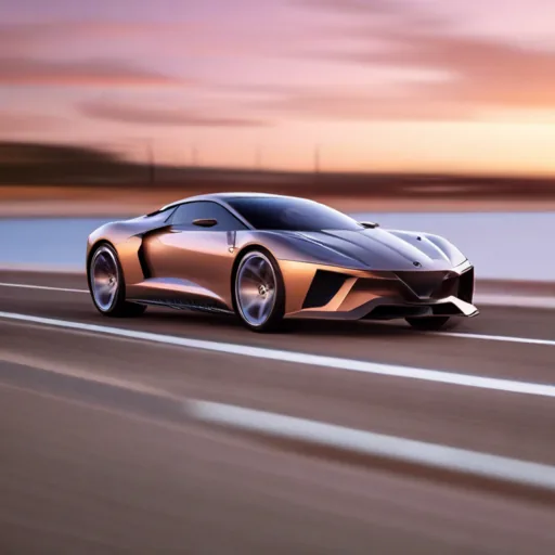 AI generated futuristic sports car